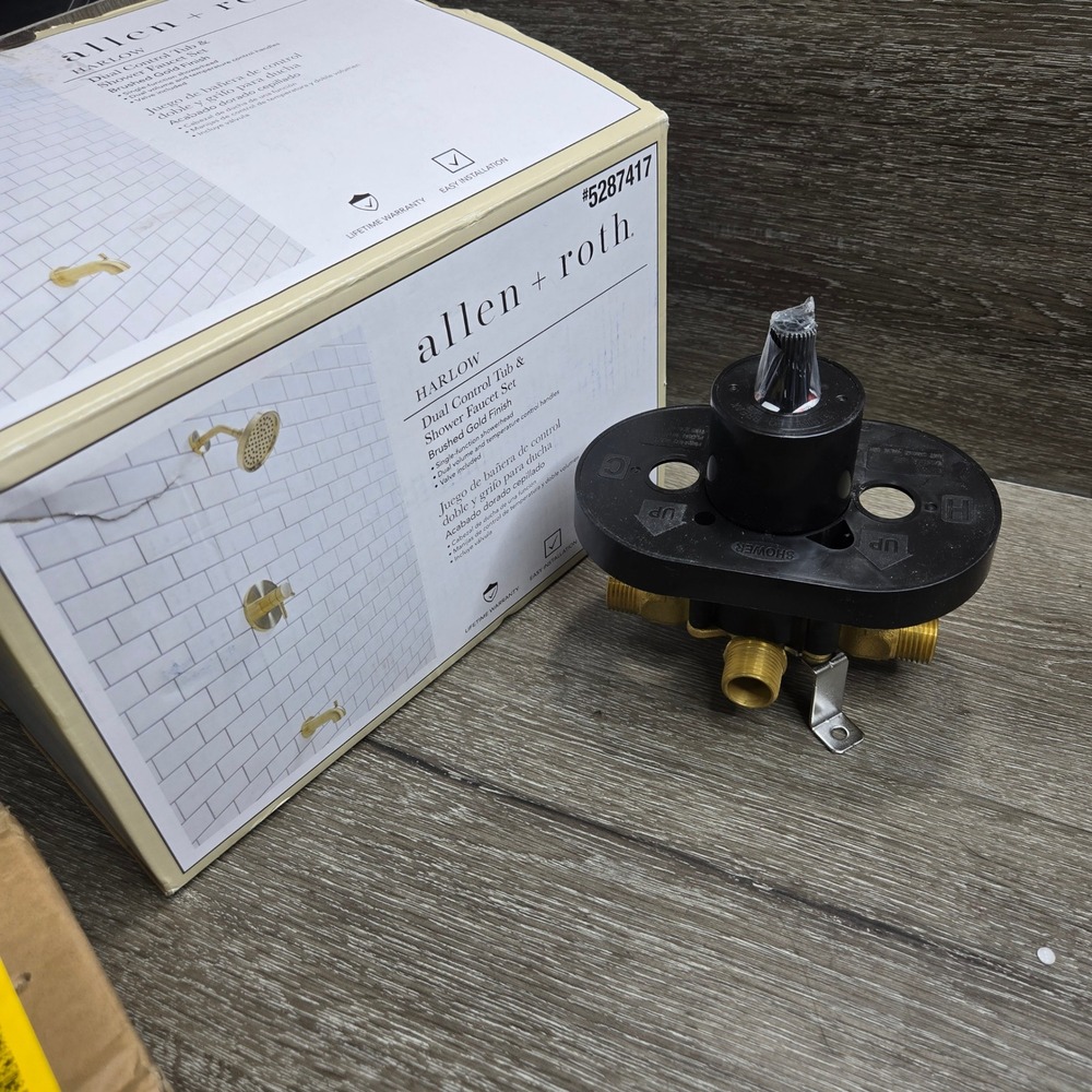 Allen + Roth Harlow Tub & Shower Faucet Rough-In Valve Body Assembly #5287417